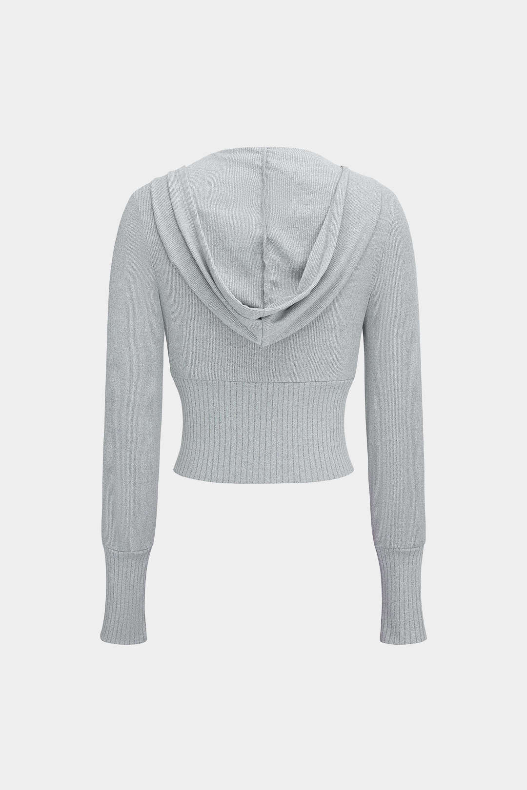 Damen Strick-Zweiteiler-Set Hoodie Weitbein-Hose Kuschelig