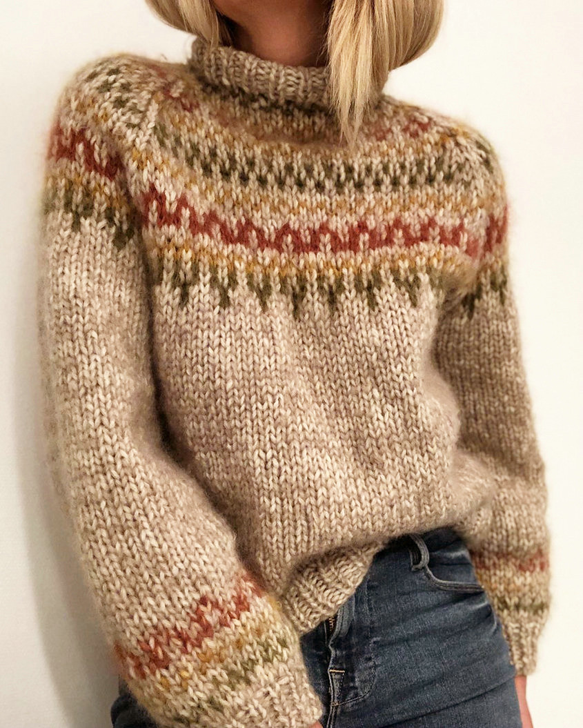 Norvielle Damen Vintage Pullover - Norvielle