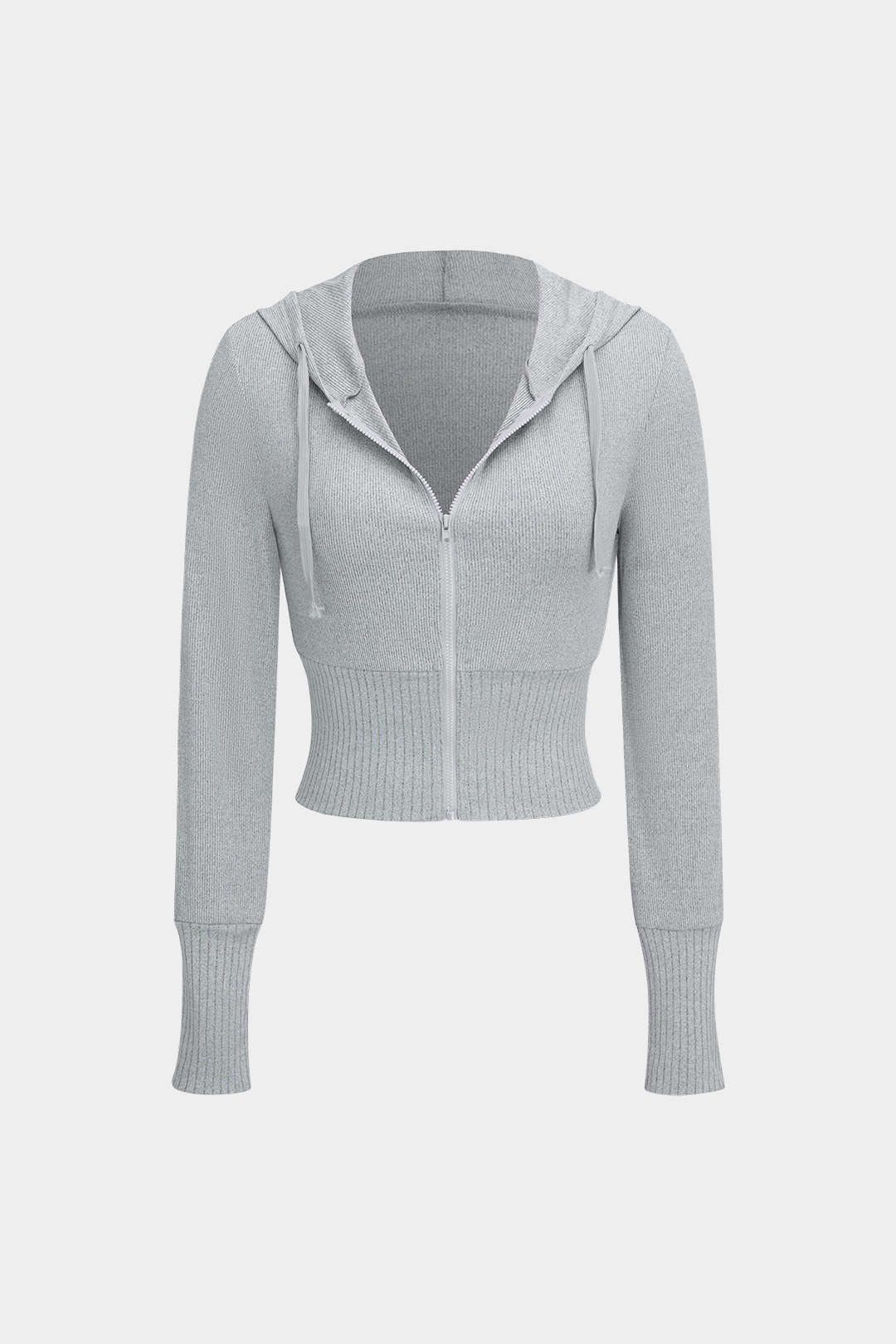 Damen Strick-Zweiteiler-Set Hoodie Weitbein-Hose Kuschelig
