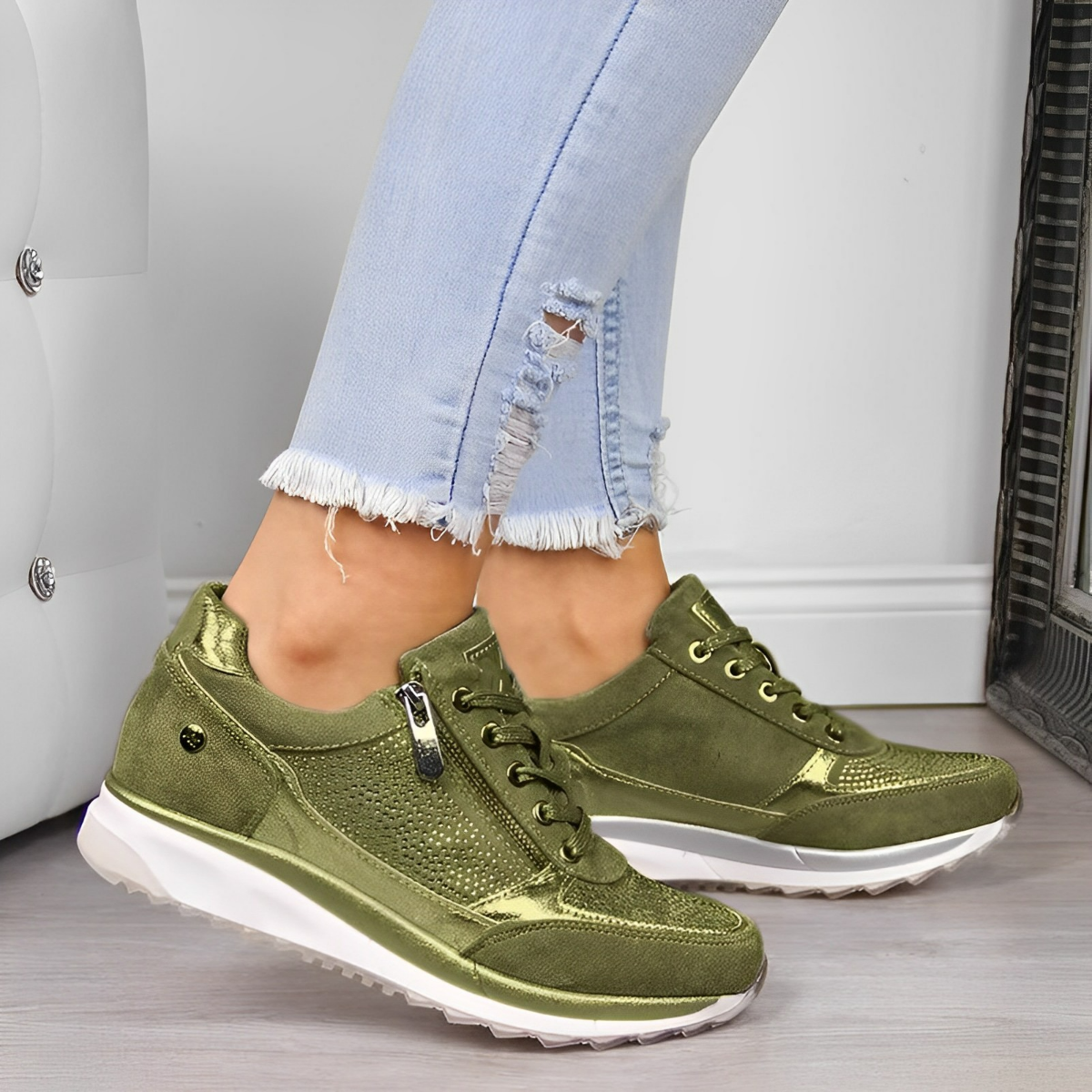 Damen Sneaker Atmungsaktiv Flexibel