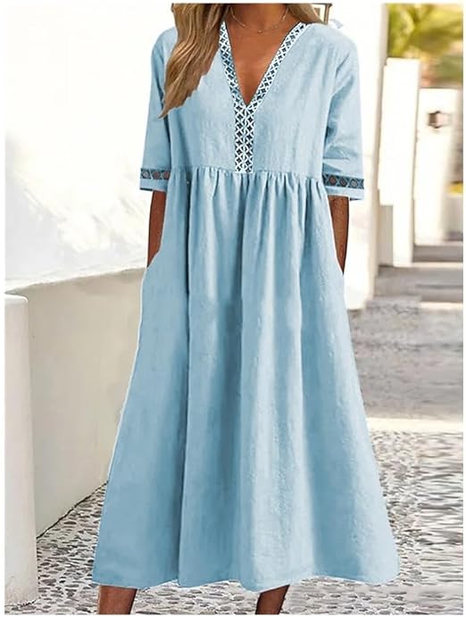 Norvielle Damenkleid aus Baumwolle - Norvielle