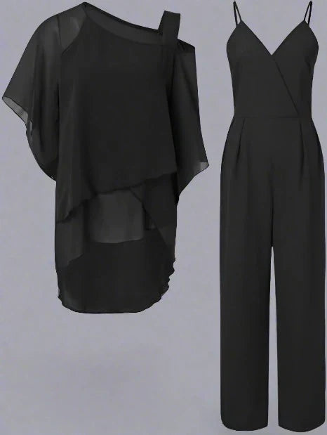 Damen Overall Asymmetrisch Baumwolle