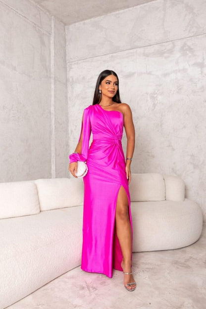 Elegant Damen One-Shoulder-Kleid Modern