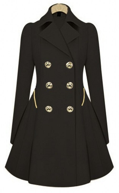 Norvielle Damen Trenchcoat Elegantes Design Beige