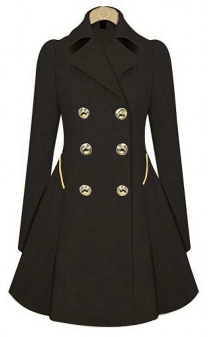 Norvielle Damen Trenchcoat Elegantes Design Beige