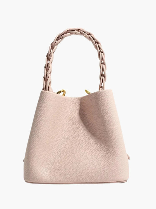 Yamina Damen Handtasche Strukturiert Geflochtener Griff - Norvielle