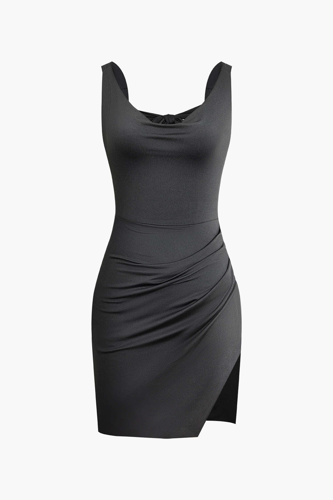 Amara Damen Minikleid Bodycon Tie-Back