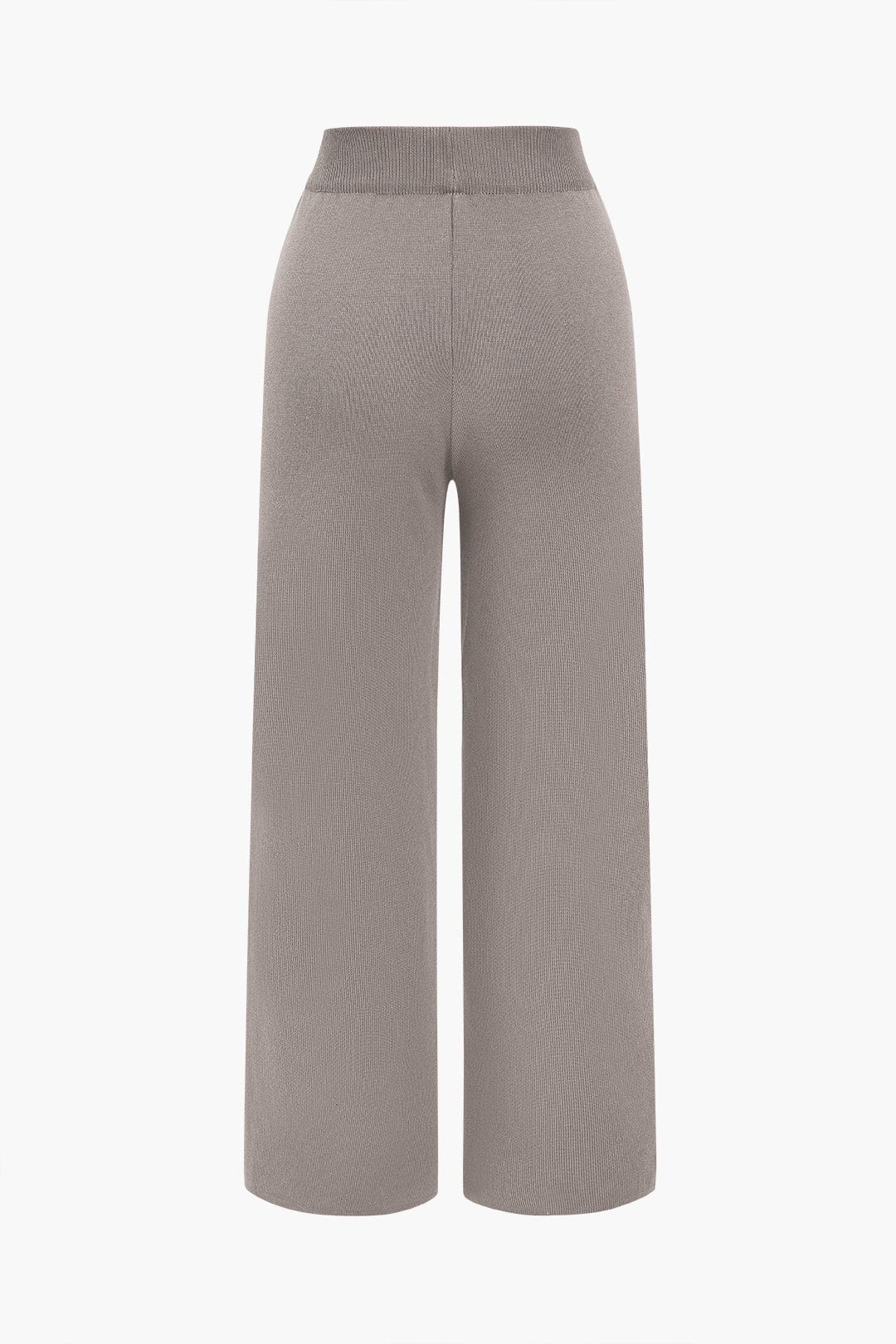 Damen Strick-Zweiteiler-Set Cardigan und Wide-Leg-Hose