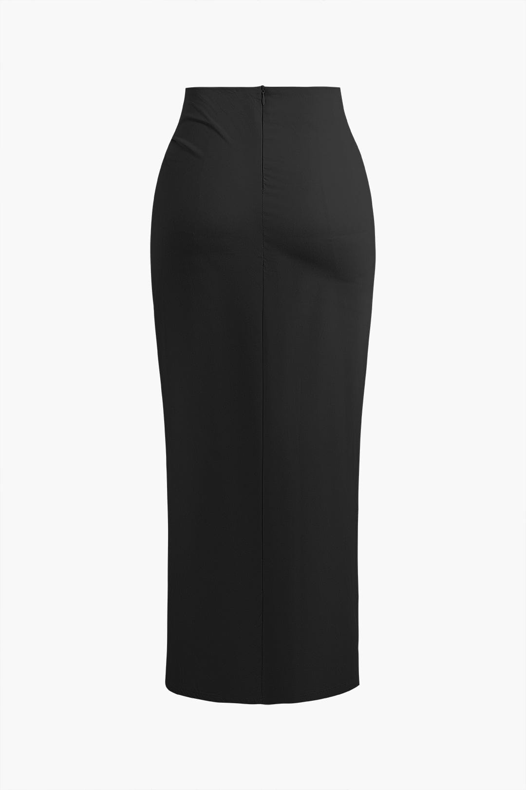 Fridoline Damen Midirock Wickeloptik Drapierung Hochschlitz