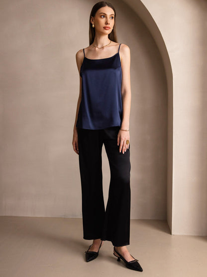 Norvielle Damen Seiden-Camisole Spaghettiträger