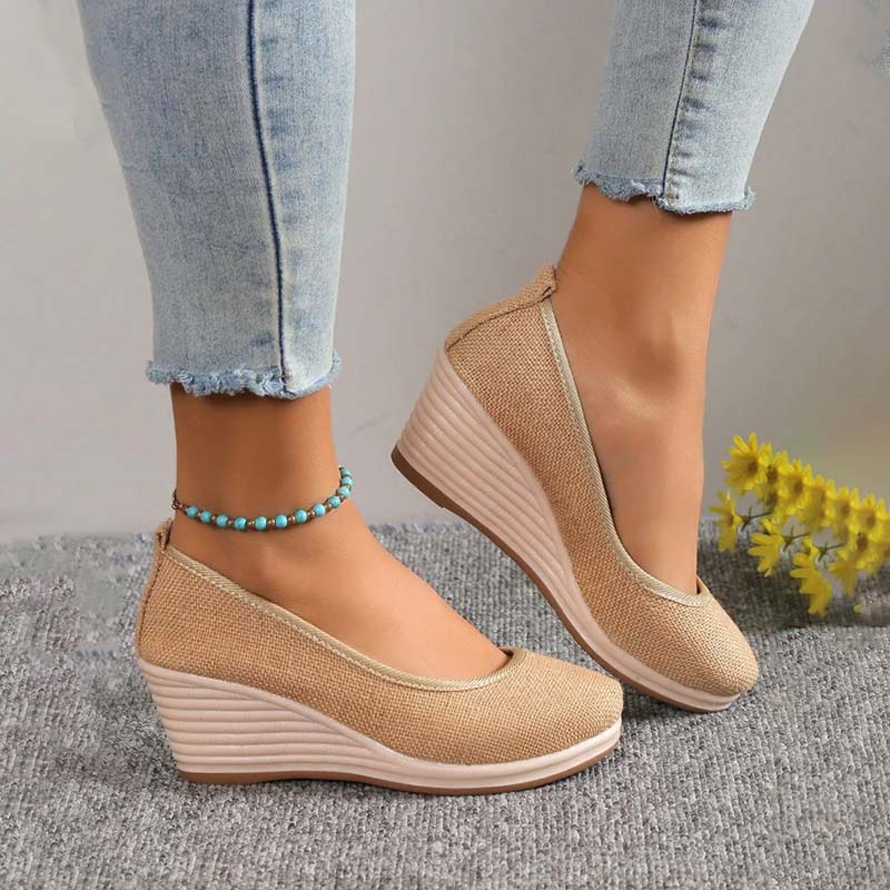Norvielle Damen Keilschuhe Lässig