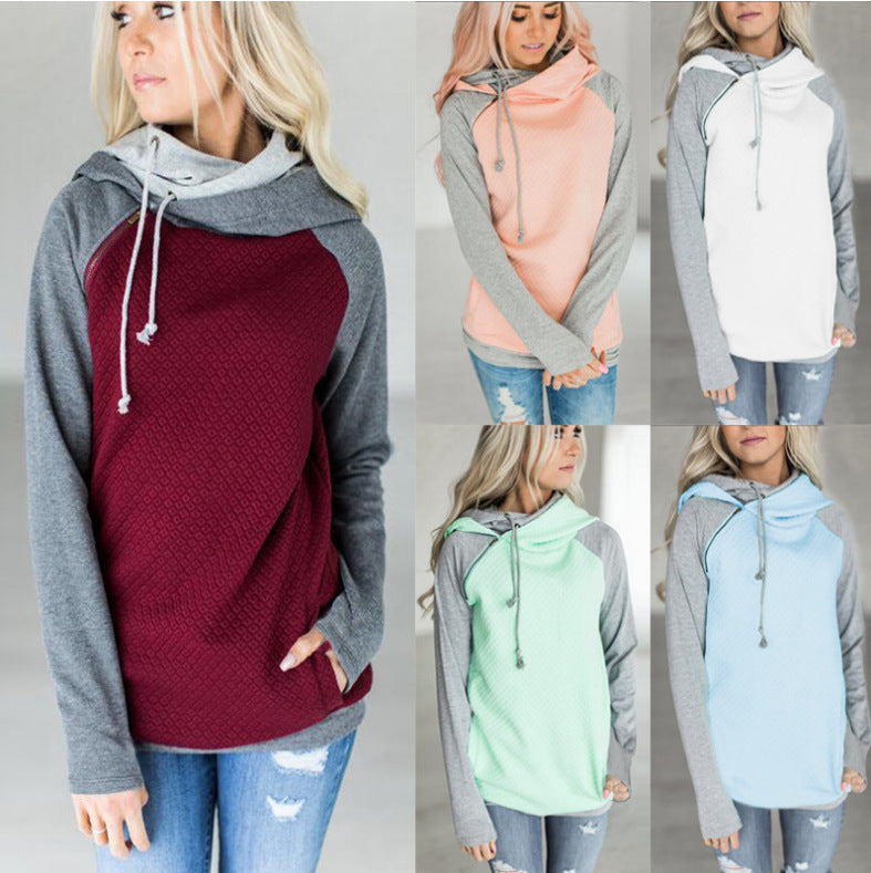 Damen Kapuzenpullover Atmungsaktives Design Lässiger Schnitt Schwarz - Norvielle