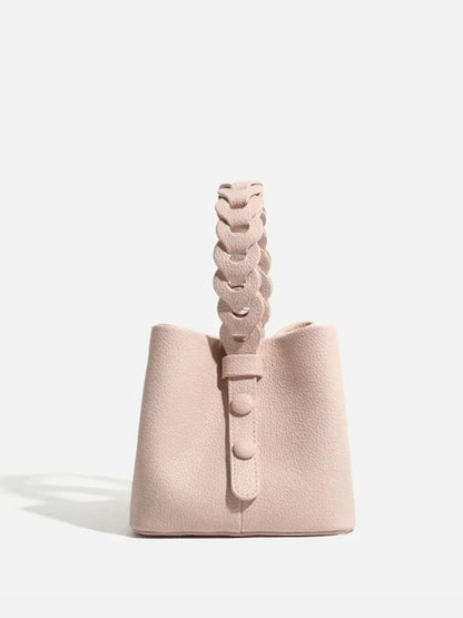 Yamina Damen Handtasche Strukturiert Geflochtener Griff