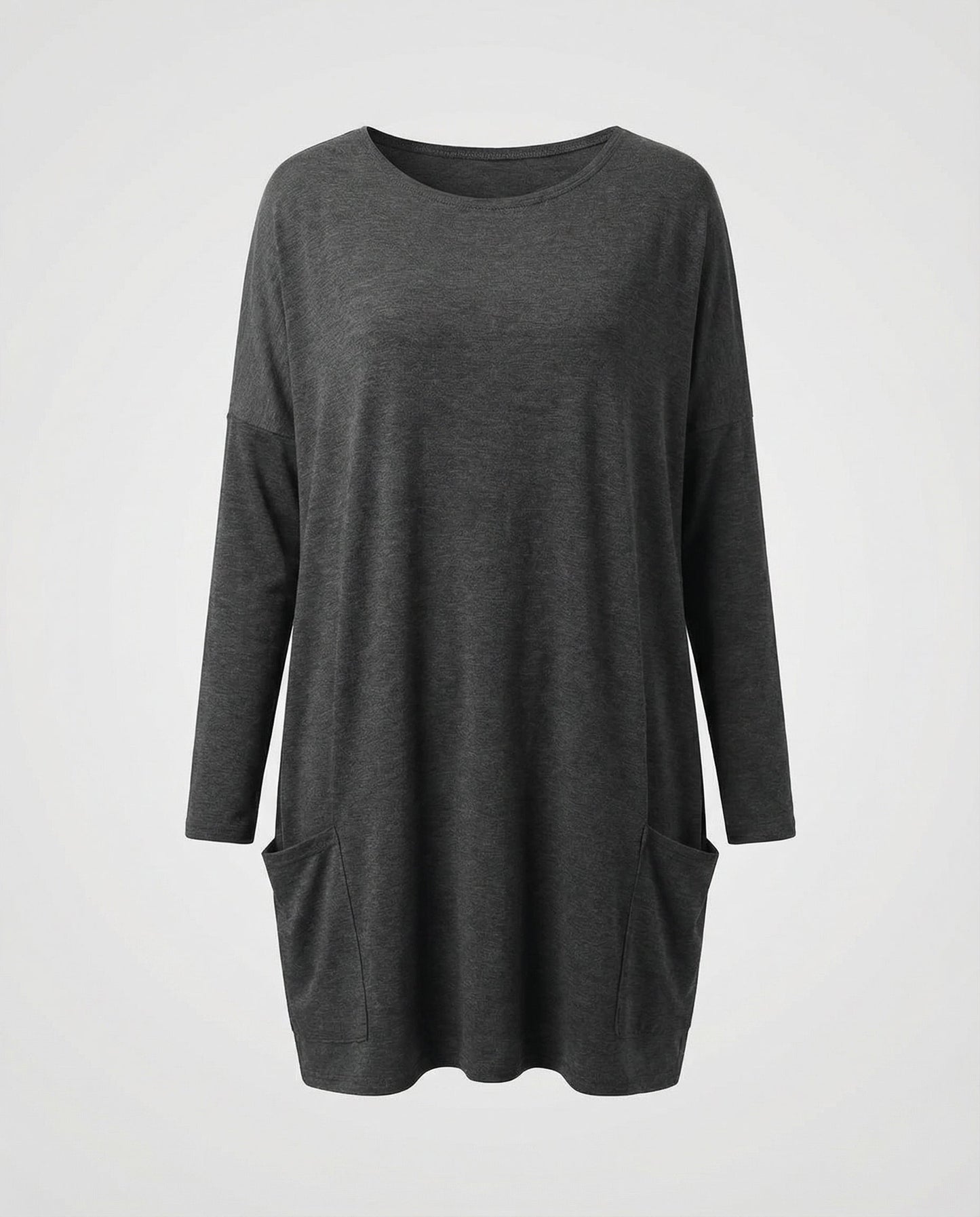 Damen Longpullover Lässig Langarm