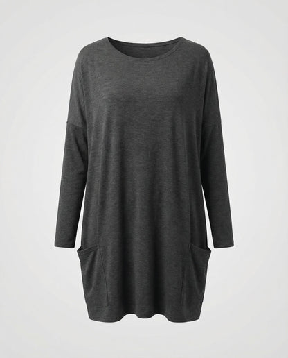 Damen Longpullover Lässig Langarm