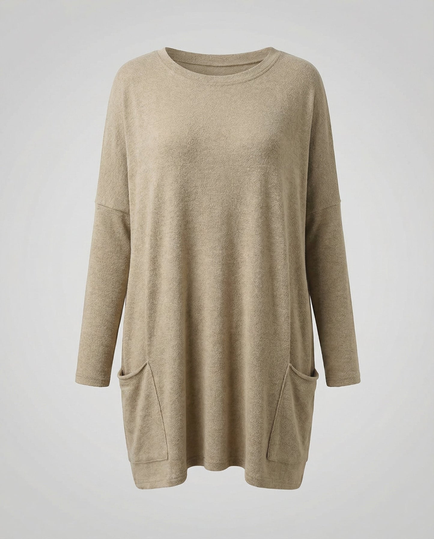 Damen Longpullover Lässig Langarm