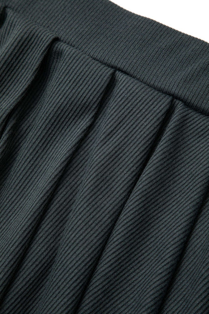 Damen Sportliches Zweiteiler-Set mit Zip-Jacke und Plissee-Rock