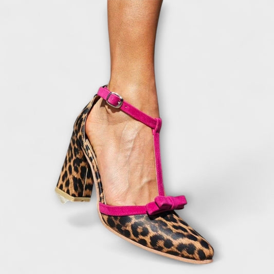 Leontina Damen Blockabsatz Schuhe Wildleder - Norvielle