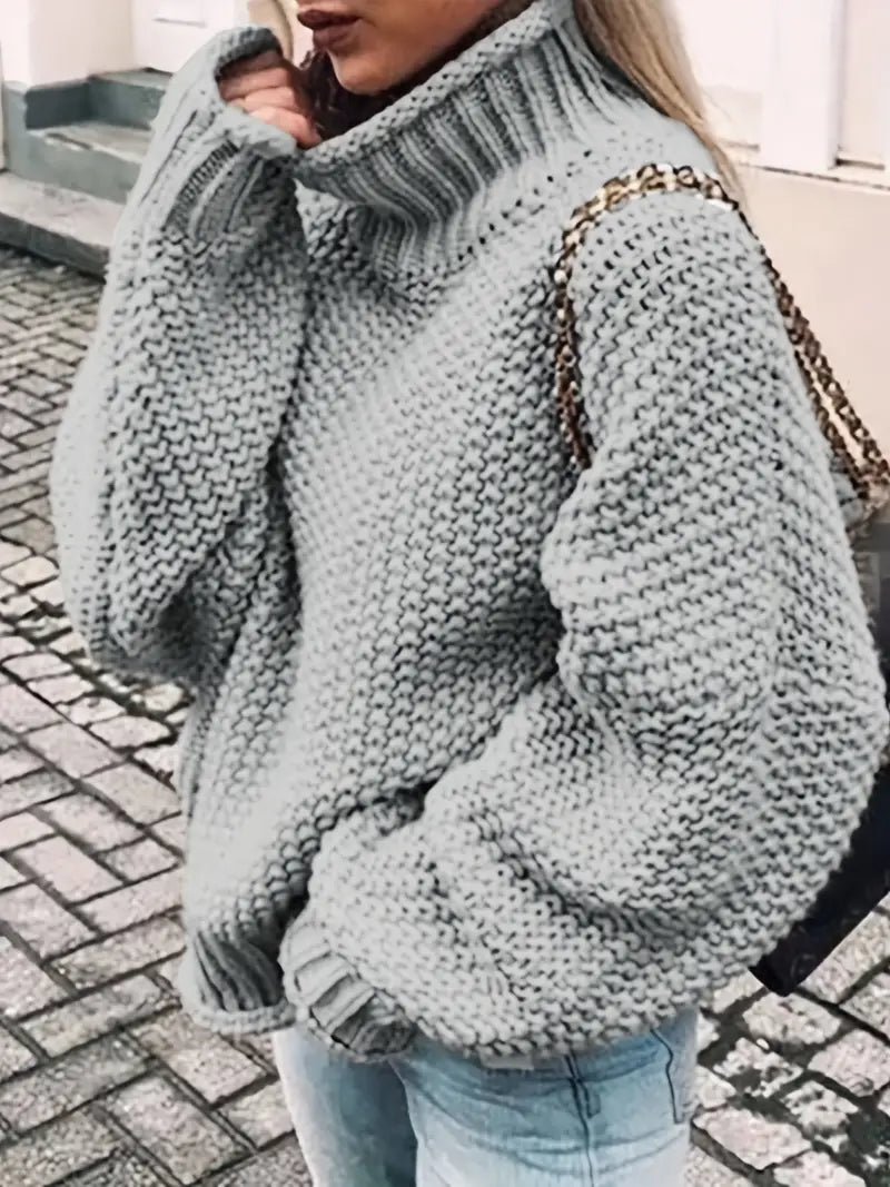 Vale Damen Rollkragenpullover Einfarbig - Norvielle