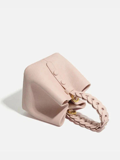 Yamina Damen Handtasche Strukturiert Geflochtener Griff