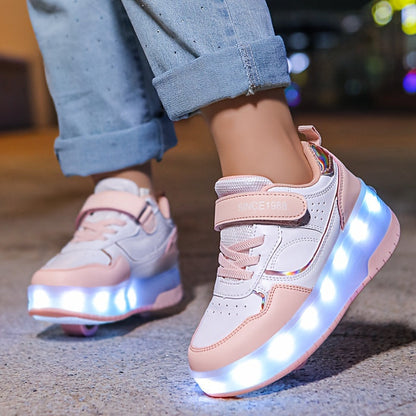 Kinder Lichtroller Sneaker Leuchtschuh Farbenfroh