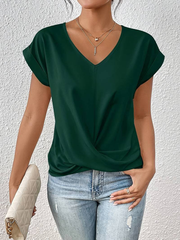 Norvielle Damen T-Shirt Zeitloser Stil Weiß