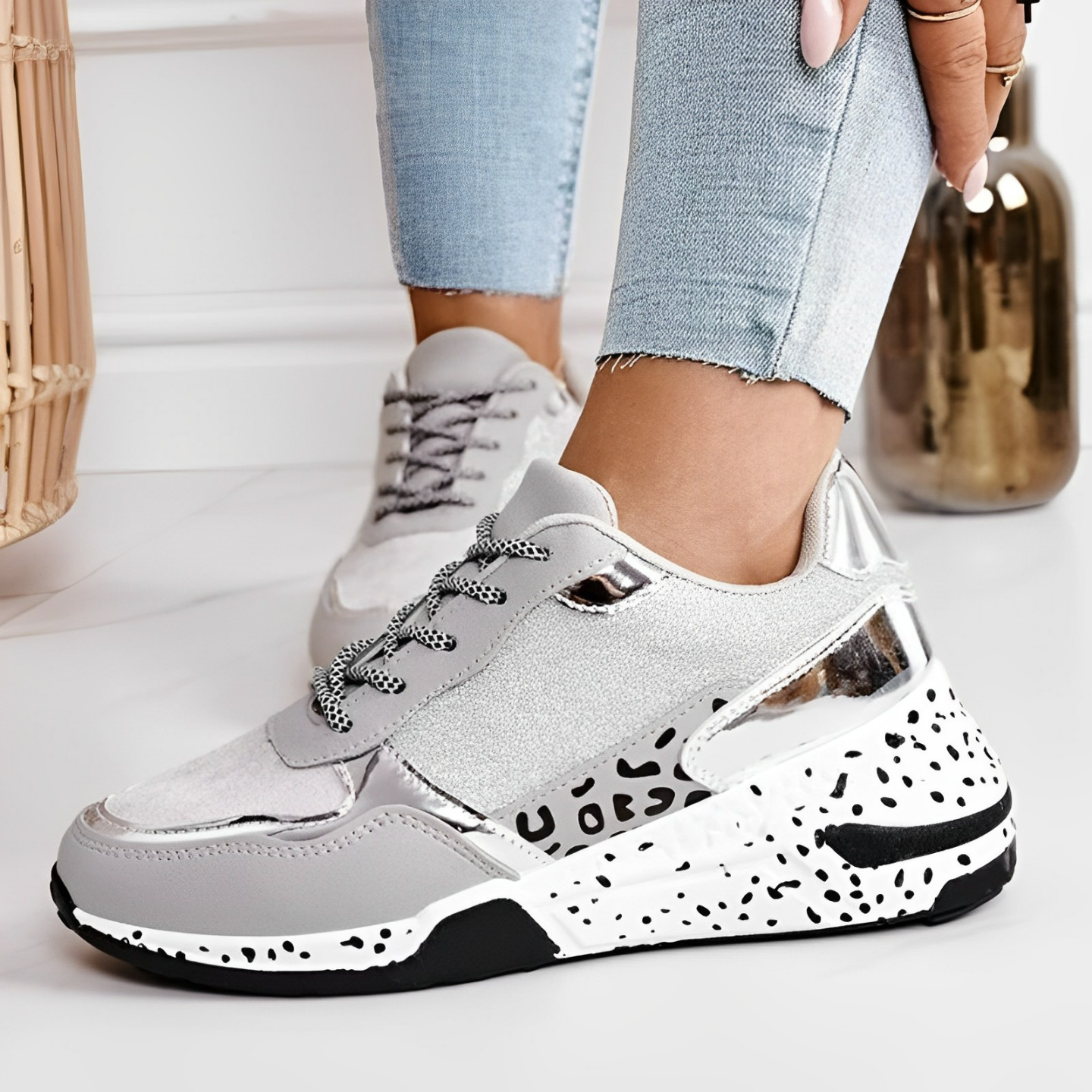 Delora Damen Orthopädische Sneaker Ergonomisch