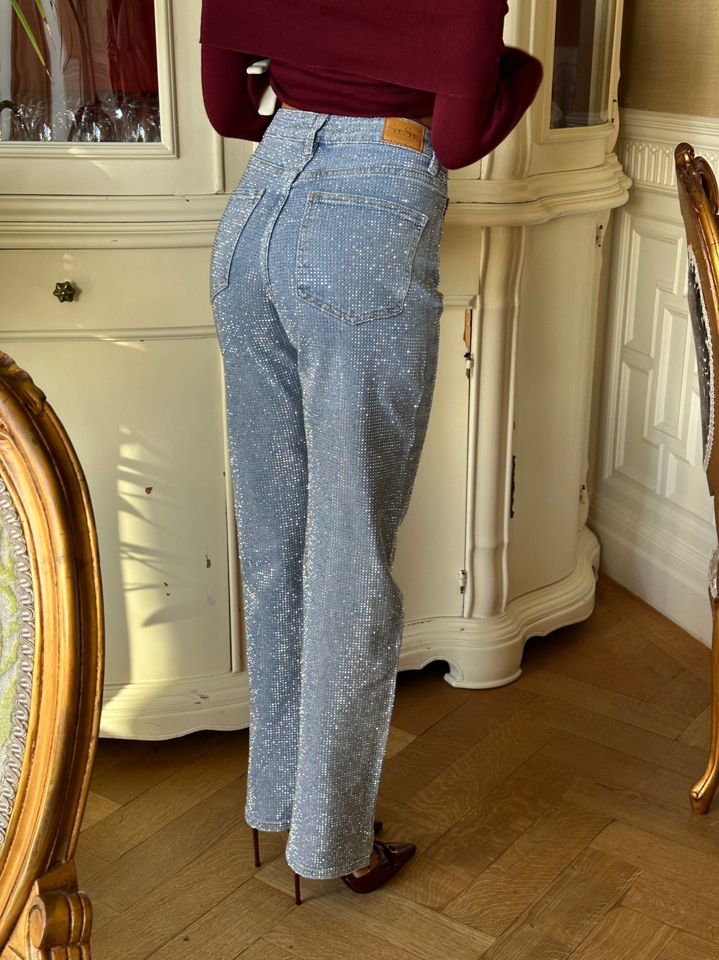 Norvielle Damen Diamant Jeans