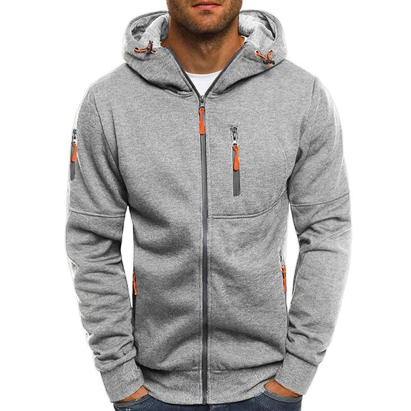 Kapuzen-Sweatshirt Mit Reißverschluss Sportlich