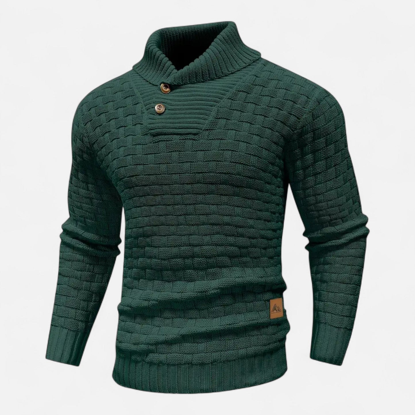 Herren Strickpullover Knopfleiste Klassisch Einfarbig - Norvielle