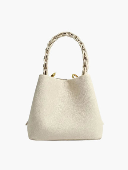 Yamina Damen Handtasche Strukturiert Geflochtener Griff