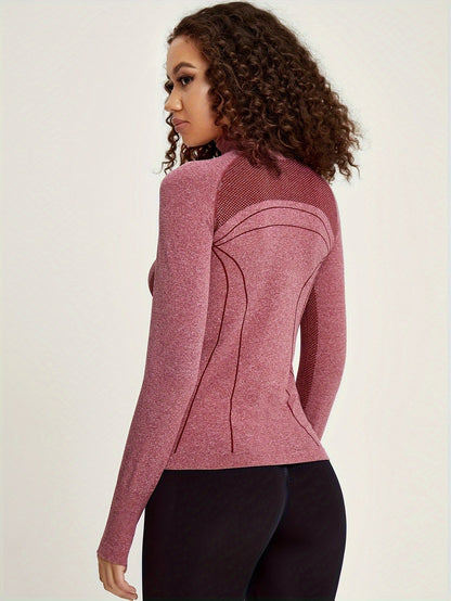 Elisa Damen Sportjacke Nahtlos Reißverschluss
