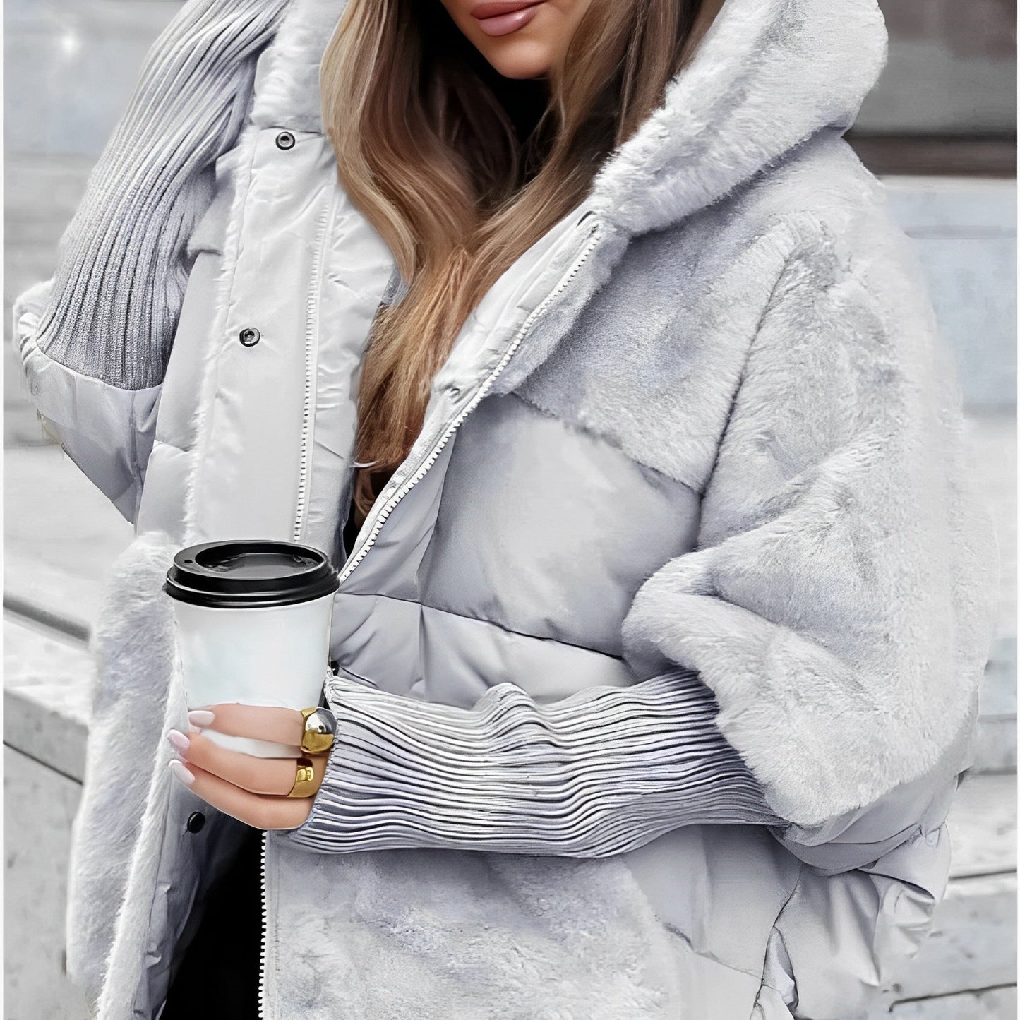 Damen Daunenjacke Warm Isoliert