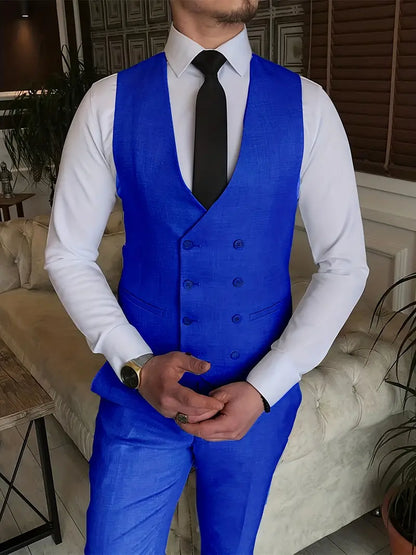 Herren Business-Anzug Blazer, Weste und Hose