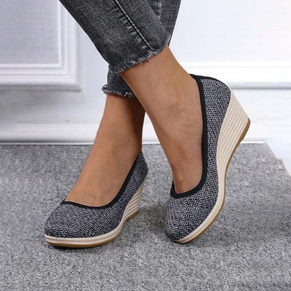 Norvielle Damen Keilschuhe Lässig