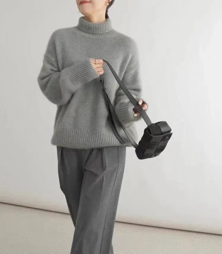 Lottie Damen Cashmere Pullover Stehkragen