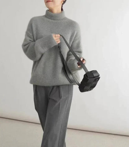 Lottie Damen Cashmere Pullover Stehkragen
