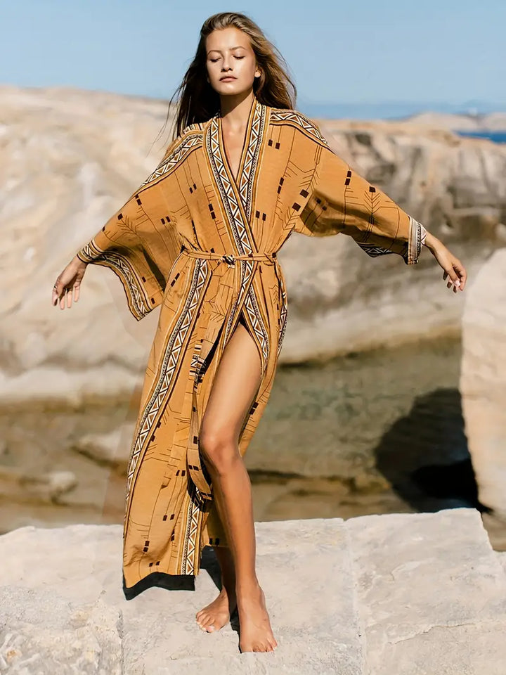 Boho Kimono Damen Übergröße
