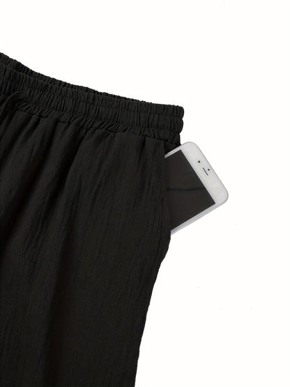 Herren Leinenhose Lang Komfortabel