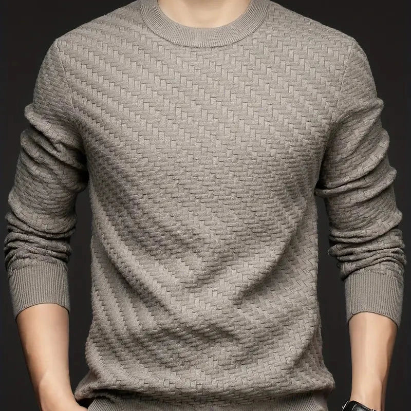 Damen Pullover Rundhals Strukturmuster - Norvielle