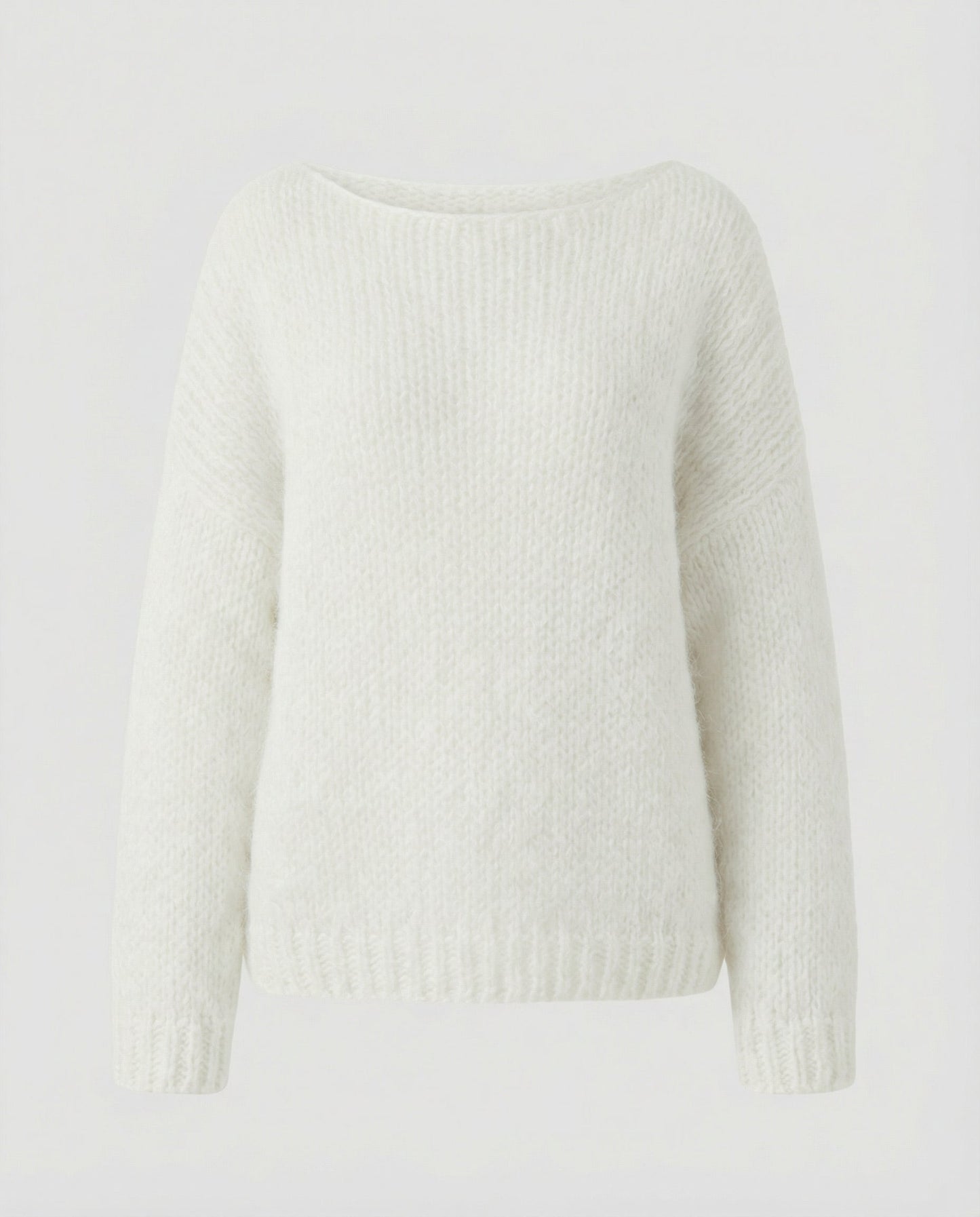 Damen Oversized Pullover U-Ausschnitt