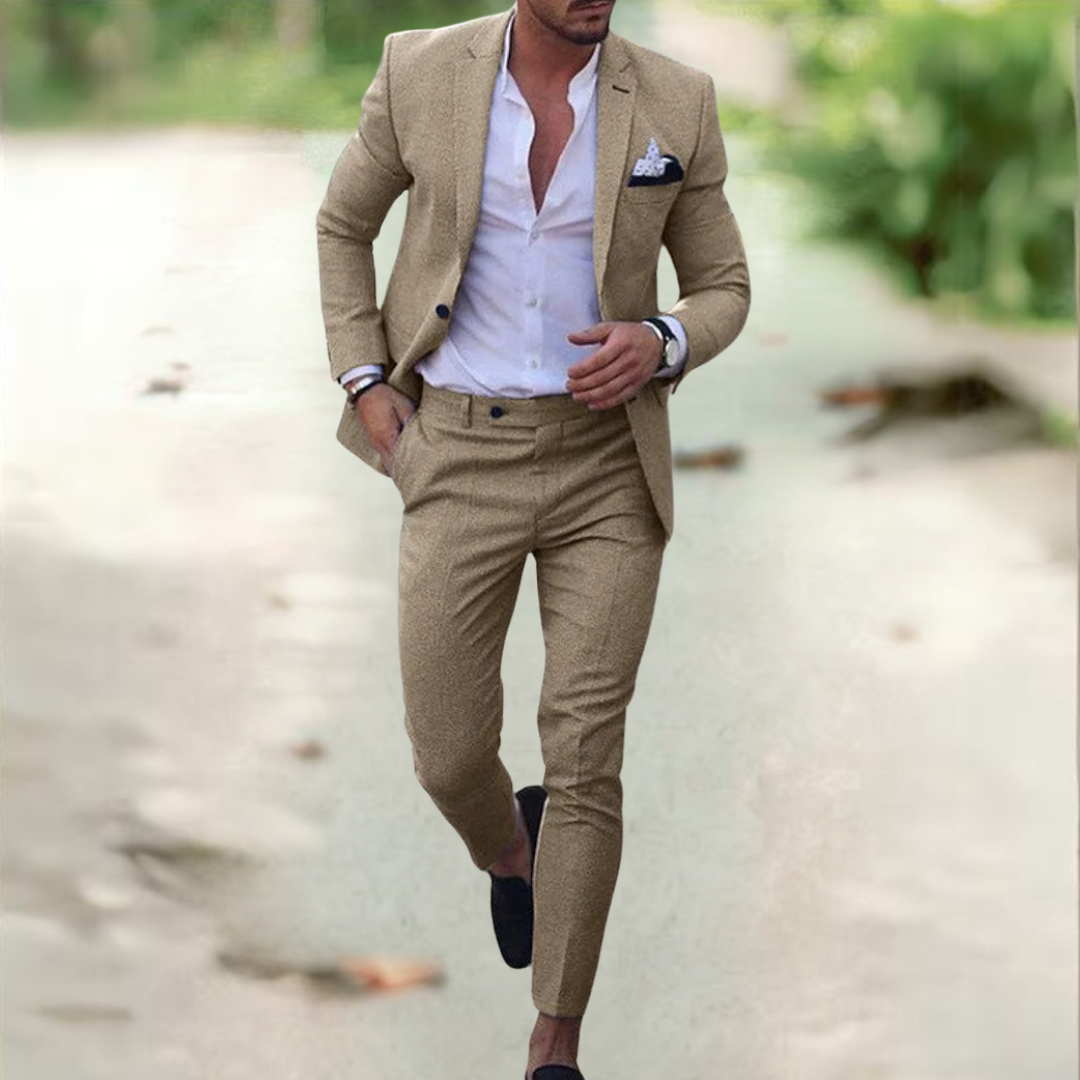 Ezra Herren Anzug Jacke Hose Elegant