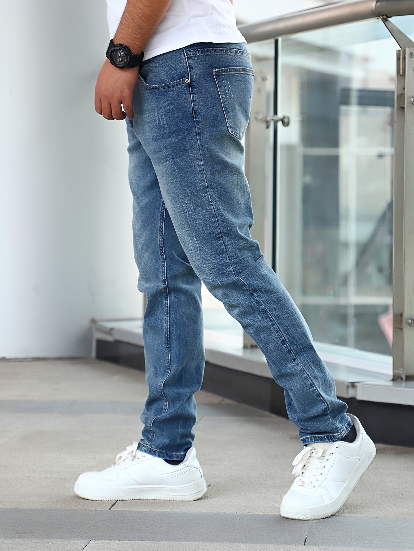 Herren Dehnbare Skinny Jeans Stretch