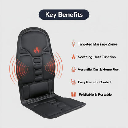 Heizbares Massagekissen für Stuhl und Auto mit Vibrationsknoten