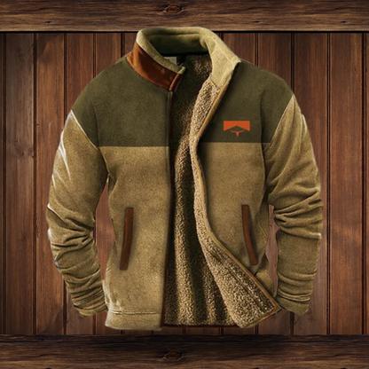 Herren Fleecejacke 3D-Print Leicht Warm