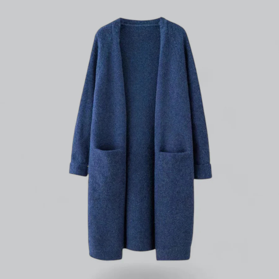 Norvielle Damen Strickjacke Lang Weich