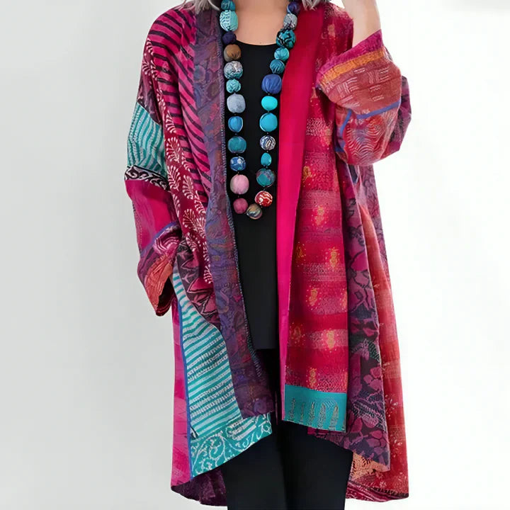 Damen Boho-Kimono mit Blumenmuster