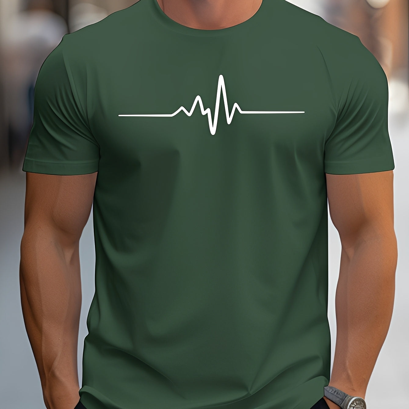 Russell Herren Slim-Fit T-Shirt mit Print