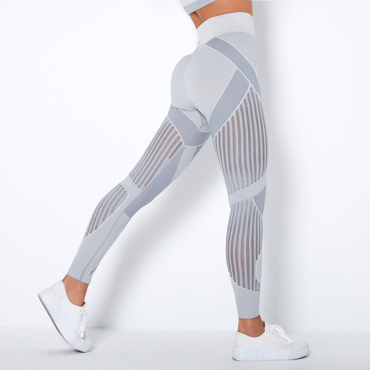 Damen High-Waist Leggings Stilvoll Elastisch