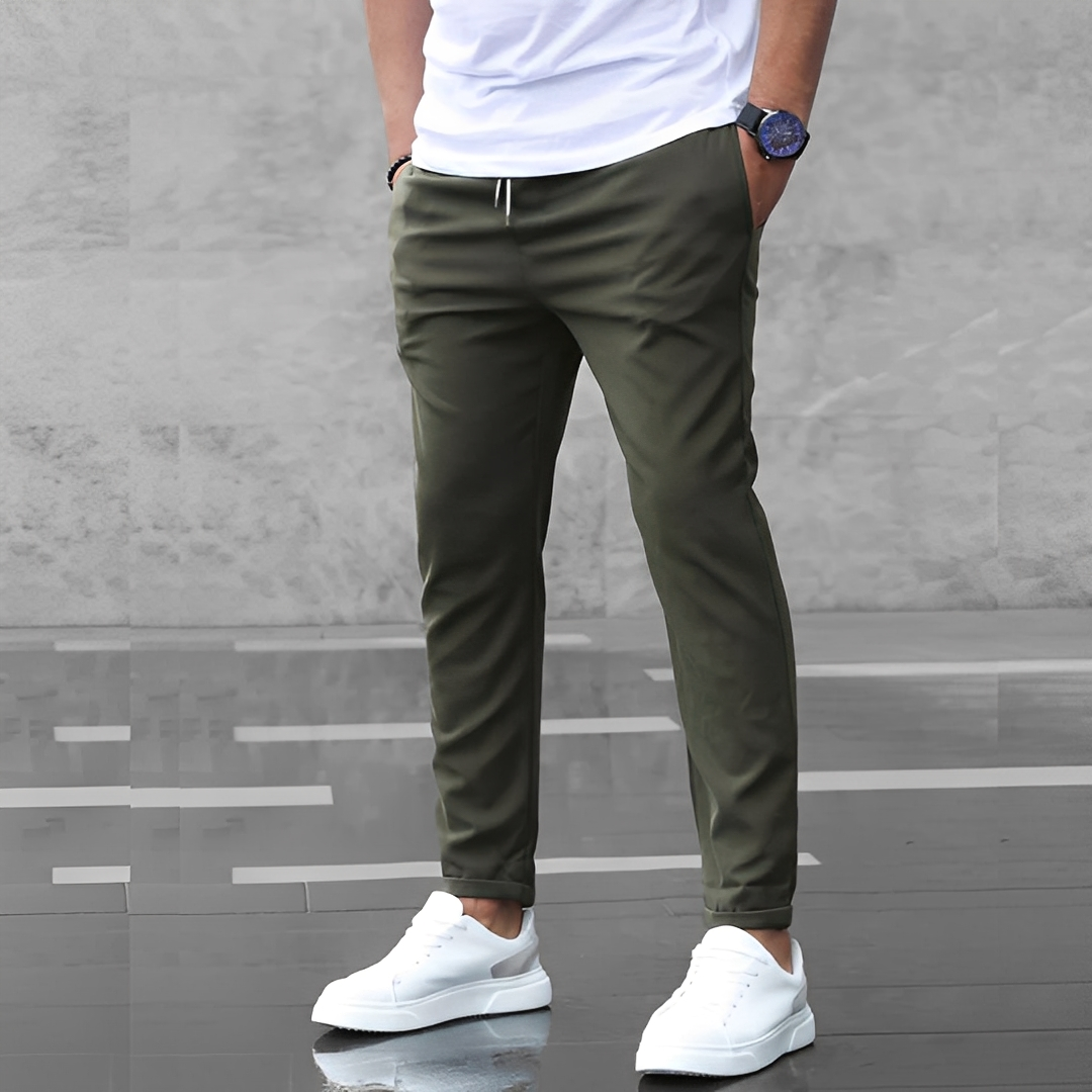 Herren Slim Fit Hose Bequem Schmal